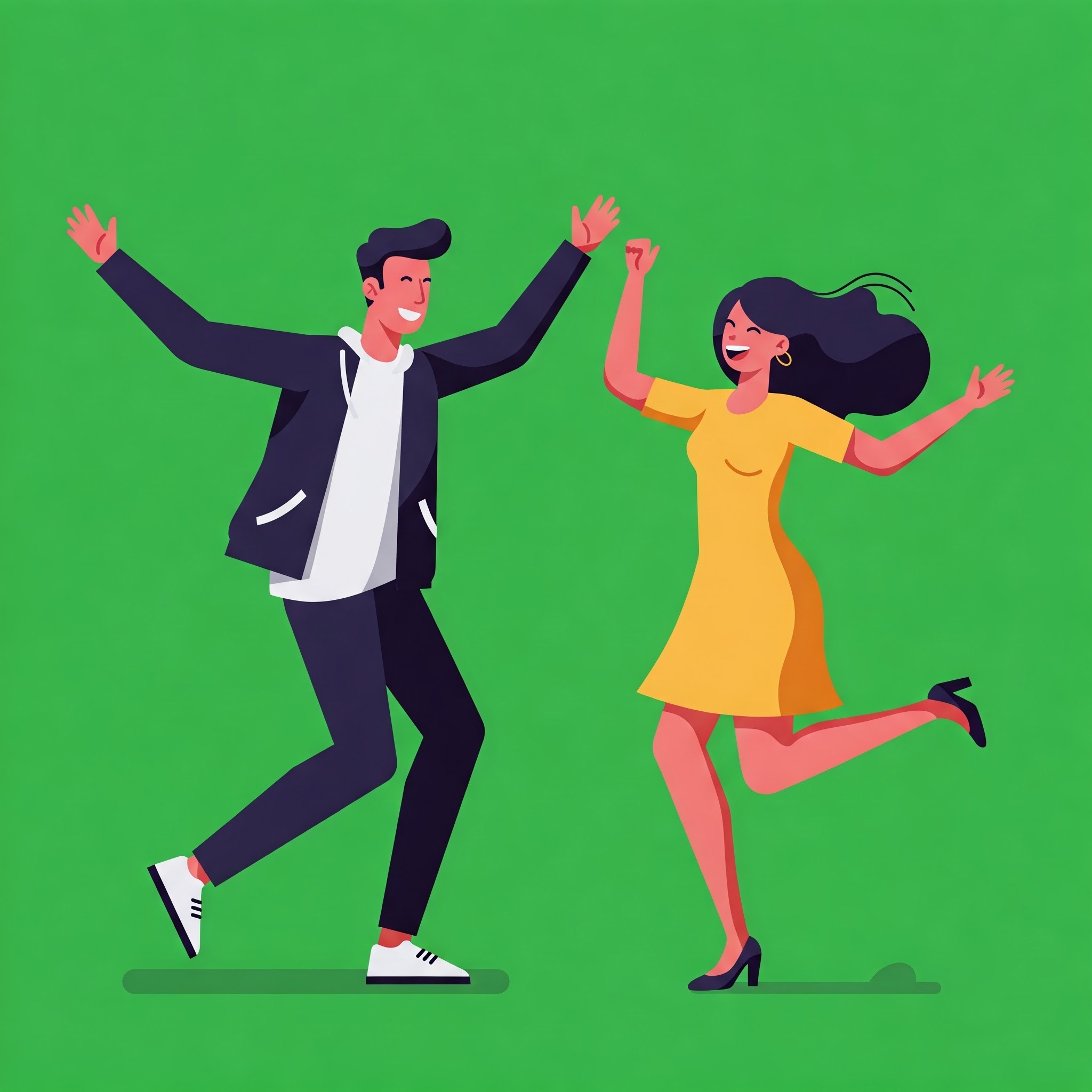 photo of Vector Image of a Couple Dancing